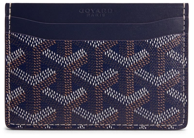 Goyard Blue Goyardine Coated Canvas Saint Sulpice Card Holder Goyard | The  Luxury Closet