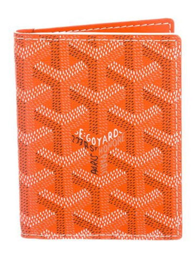 Pre-owned Goyard Saint Marc Card Case Ine Orange