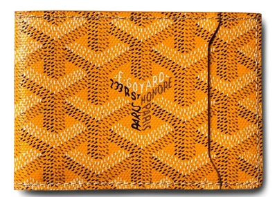 Pre-owned Goyard Slot Wallet Victoire Companion Ine Yellow