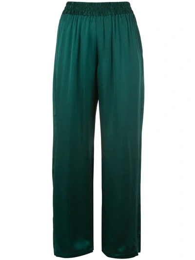 Reformation Harland High-rise Trousers In Green