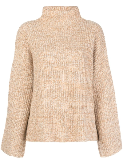 Reformation Fern Funnel-neck Jumper In Neutrals