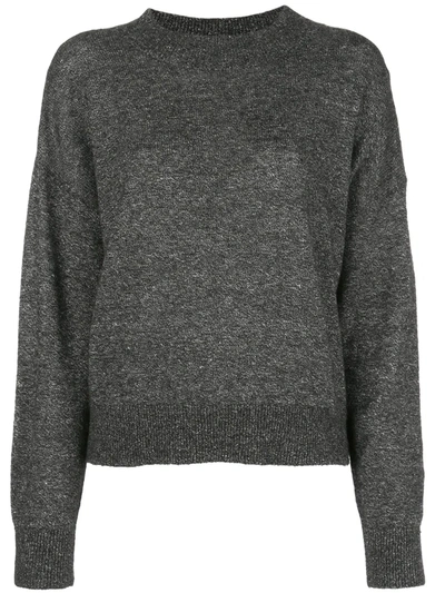 Reformation Elle Crew-neck Jumper In Grey