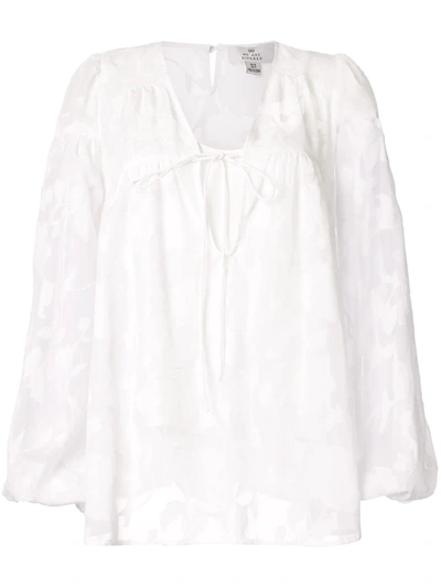 We Are Kindred Sicily Embroidered Blouse In White