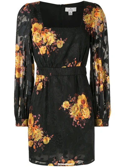 We Are Kindred Ibiza Sunflower Print Dress In Black