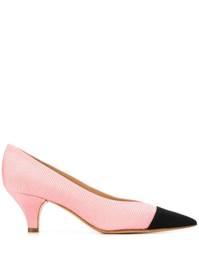 Casadei Contrasting Toe Pumps In Pink