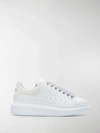 Alexander Mcqueen Glitter Lace Sneakers In White