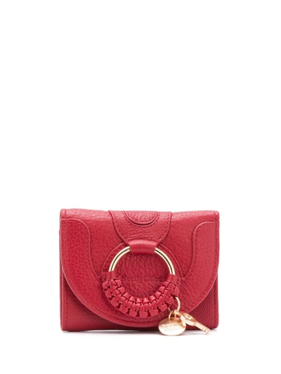See By Chloé Small Snap Wallet In Red