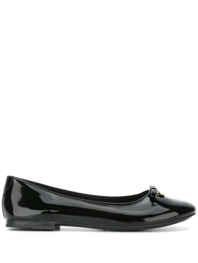 Dolce & Gabbana Kids' Patent Ballerinas In Black