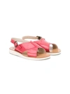 Pèpè Kids' Crossover Sandals In Pink