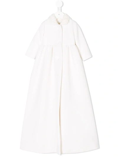 Dolce & Gabbana Babies' Lace Detail Ceremony Coat In White