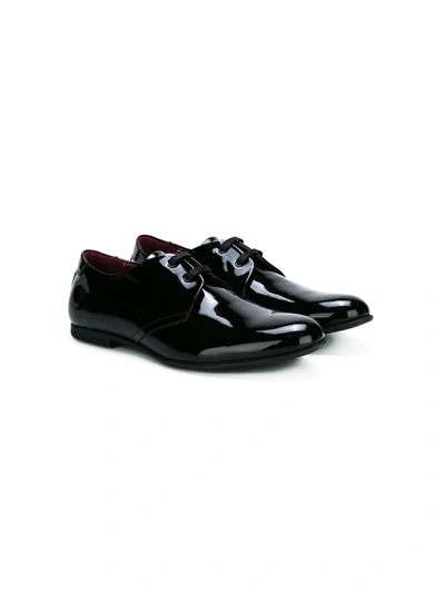 Dolce & Gabbana Kids' Classic Derby Shoes In Black