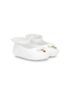 Dolce & Gabbana Babies' Bow And Heart Pre-walkers In White