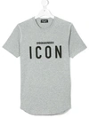 Dsquared2 Kids' Icon T-shirt In Grey