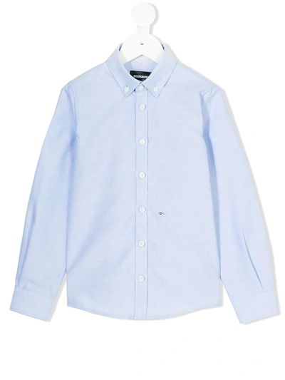 Dsquared2 Kids' Classic Shirt In Blue