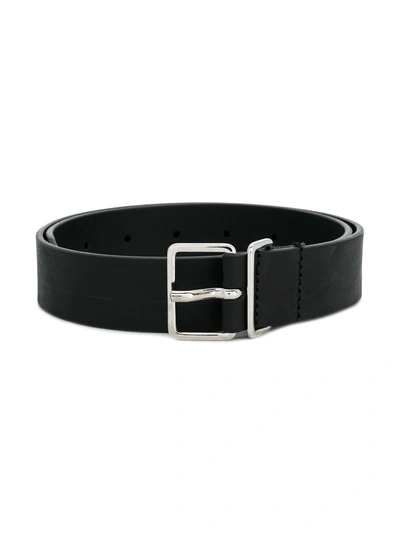 Dsquared2 Kids' Logo Embroidered Belt In Black