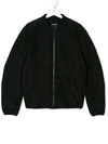 Dsquared2 Teen Logo Print Bomber Jacket In Black