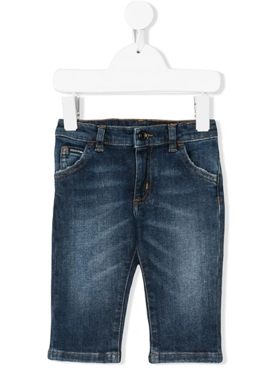 Dolce & Gabbana Babies' Five Pocket Jeans In Blue