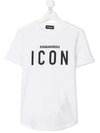 Dsquared2 Teen Icon Print T-shirt In White