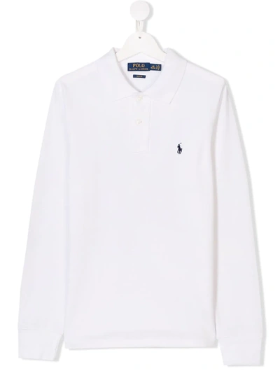 Ralph Lauren Teen Classic Polo Shirt In White