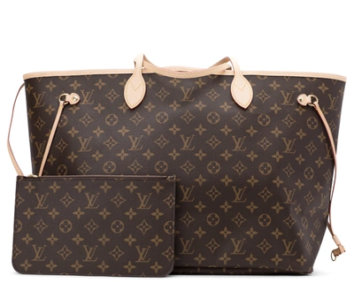 Pre-owned Louis Vuitton  Neo Neverfull Monogram Gm Beige Lining