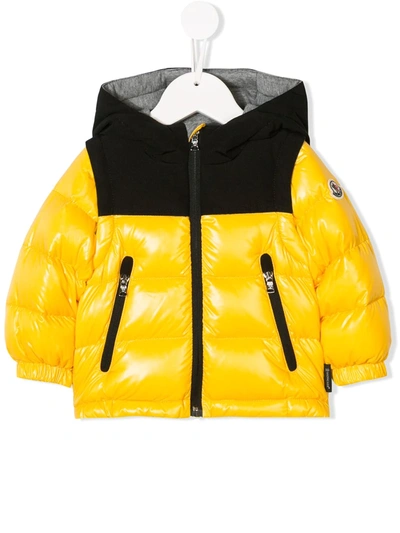 Moncler Babies' Padded Coat In Yellow