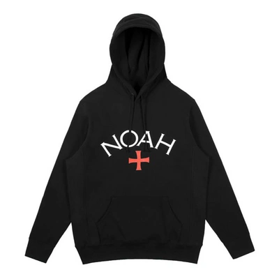 Pre-owned Noah Core Logo Hoodie (ss19) Black