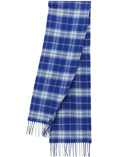 Burberry Kids' Boy's Cashmere Vintage Check Scarf In Bright Blue