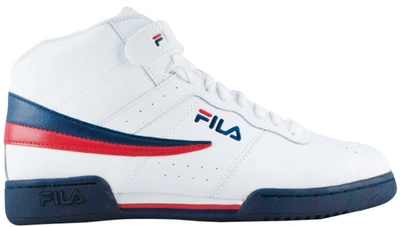 Pre-owned Fila F-13 White Navy Red In White/ Navy- Red