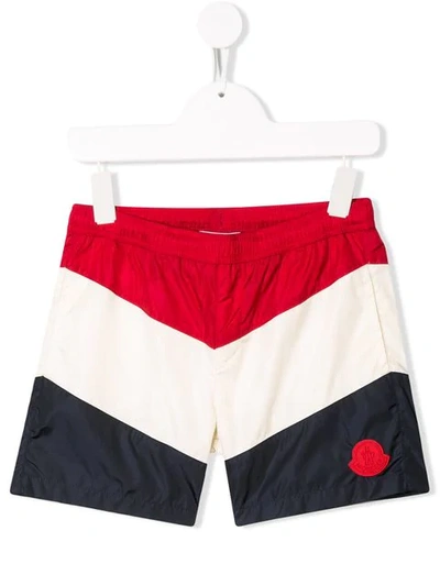 Moncler Kids' Colourful Swimwear For Boy In Multicolor