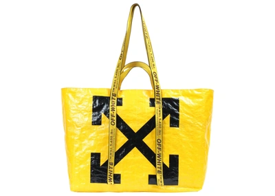 Pre-owned Off-white  Arrows Tote Bag Yellow Black
