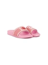 Dolce & Gabbana Kids' I Love D&g Slides In Pink