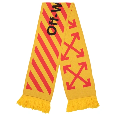Pre-owned Off-white  Arrows Scarf Yellow/orange