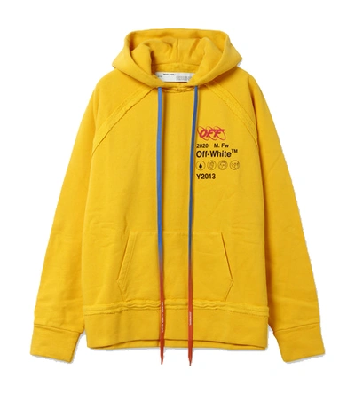 Pre-owned Off-white Oversized Industrial Y013 Hoodie Yellow/black