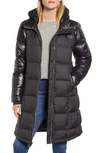 The North Face Acropolis Water Repellent 550 Fill Power Down Parka In Tnf Black Matte Shine