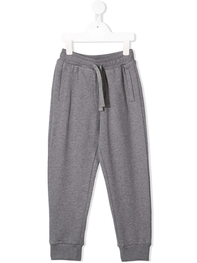 Dolce & Gabbana Kids' Logo Track Pants In Grey