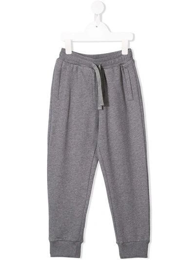 Dolce & Gabbana Kids' Logo Track Pants In Mediumgrey