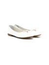 Dolce & Gabbana Kids' Bow-detail Ballerina Shoes In White