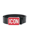 Dsquared2 Kids' Icon Belt In Black