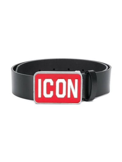 Dsquared2 Icon Belt In Black