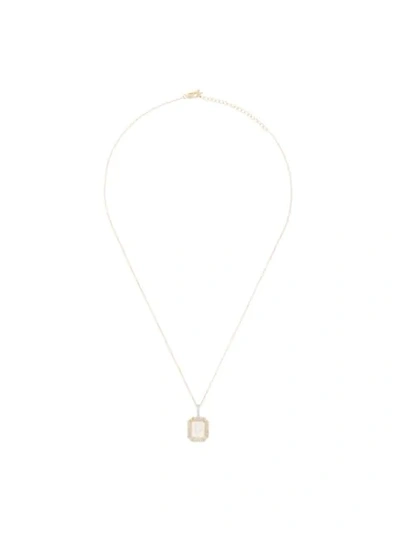 Mateo 14kt Yellow Gold Diamond A Initial Pendant Necklace