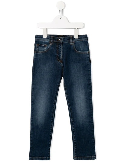 Dolce & Gabbana Kids' Five-pocket Jeans In Blue
