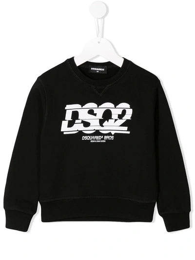 Dsquared2 Kids' Logo Sweater In Black