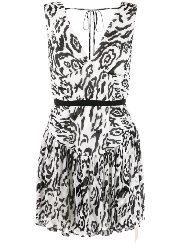 self portrait leopard print dress