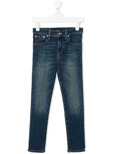 Polo Ralph Lauren Kids' Stonewashed Jeans In Blue