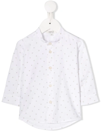 Aletta Babies' Star Print Shirt In White
