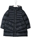 Moncler Babies' Hooded Puffer Jacket In Blue