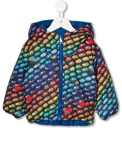Paul Smith Junior Babies' Rainbow Car Print Jacket In Blue