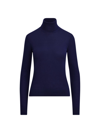 Ralph Lauren Cashmere Knit Turtleneck Sweater In Lux Navy