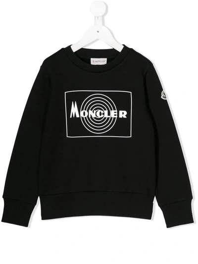 Moncler Branded Sweatshirt In Black