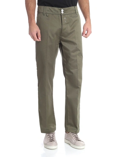 Vivienne Westwood Anglomania "chaos" Army Green Trousers